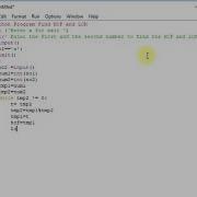 Python Program Find HCF And LCM