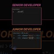 Senior Developer Vs Junior Devloper Html Css Coding Viralshorts
