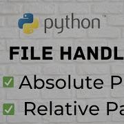 Python File Handling PT 1 2 Absolute Path Relative Path CLASS 12 XII Computer Science