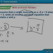 11 1 Inverse Variation