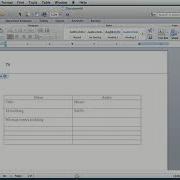Video Production Tutorial Setting Up A Two Column Script In Microsoft Word