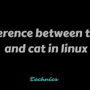 Difference Between Touch And Cat Command In Linux OS