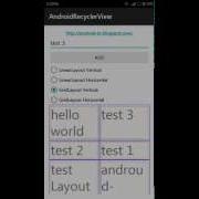 LinearLayoutManager And GridLayoutManager For RecyclerView
