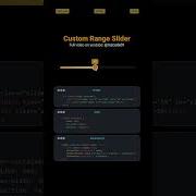 Custom Range Slider Build Like A Pro With Pure HTML CSS JS MZCode01 Css Coding Shorts
