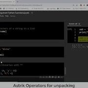 In Python Unpacking With Asterisk Operators Python Tutorial String Characters To List