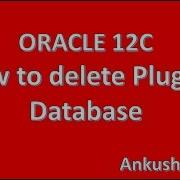 How To Drop Pluggable Database Manually Oracle 12C Administration
