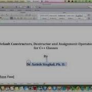 C Classes Copy Constructor Assignment Operator And Destructor Part 1