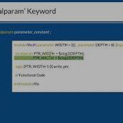Course Systemverilog Design 2 L2 3 Using Localparam Const In Systemverilog RTL Design Code