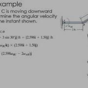 Dynamics Example Velocity Using Relative Motion Analysis