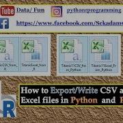 How To Export Csv And Excel Files From Python And R Export CSV And Excel Files From Python