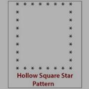 C Program Print Hollow Square Star Pattern Shorts