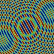 Two Point Source Wave Interference Pattern