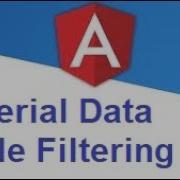 Angular Material Data Table Filtering