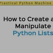 Python 3 Programming Tutorial Lists P 1 How To Create And Manipulate Python Lists