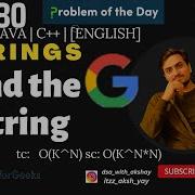 D 381 Find The String Google DFS BackTracking GFG POTD GeeksForGeeks Problem Of The Day