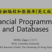 Financial Programming Databases English Lecture 20 Python Matplotlib