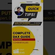 COMBINEVALUES QUICK TIPS POWER BI DAX