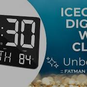 ICECUUL Digital Wall Clock With Remote Control 11 5 Oversize LED Calendar Alarm Clock