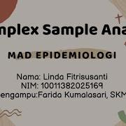 COMPLEX SAMPLE ANALYSIS DATA SDKI 2017