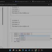 Python Programming MOOC 2026 Part 2 3 4 Alphabetically In The Middle Exercise