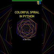 Create Colourful Spiral Web In Python Python Pythonturtle Shorts
