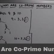 What Are Co Prime Numbers Co Prime Numbers
