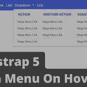 Dropdown Mega Menu Bootstrap 5