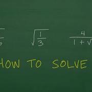 How Do You Take The Square Root Of Fractions Let S See