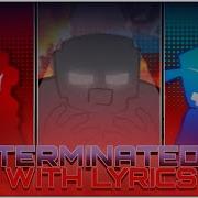 TERMINATED V 2 WITH LYRICS VS Ourple Guy With Lyrics Ft DogesFNFStorage