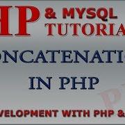 PHP Tutorial Concatenation Of Strings In PHP