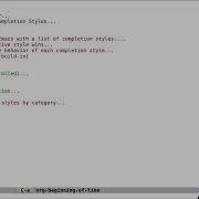 Emacs Minibuffer Completions