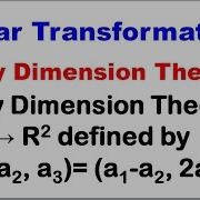 MA25C02 MA3355 Dimension Theorem In Linear Algebra Dimension Theorem Problems In Tamil