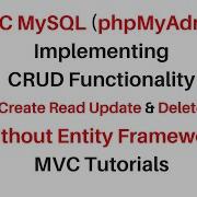 Mvc Crud Mysql Phpmyadmin Create Update Delete C