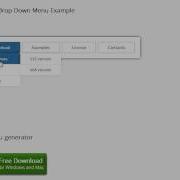 Pure CSS Menu Generator No Javascript Is Required