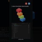 LEGO Stacking Preloader Animation Pure HTML CSS Loader
