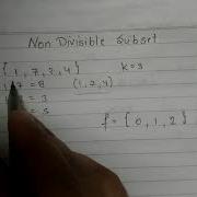 Non Divisible Subset Solution Logic