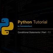 Conditional Statements In Python Part 1 Pythontutorial Pythonforbeginners