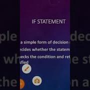IF Statement Malayalam Tutorial