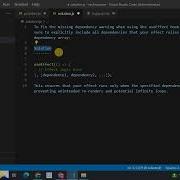 How To Fix Missing Dependency Warning In React UseEffect Hook