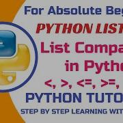 Python List Comparison Using Relational Operators With Lists Class 11 12 CS Python Trending