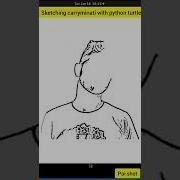 Sketch Carryminati With Python Turtle Shorts Carryminati