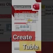 Create New Table In Access How To Create Microsoft Access Tutorial
