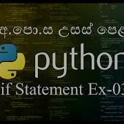 23 3 If Statement Exercise 03 Python Sinhala
