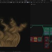 Procedural Hairs Geometry Nodes Combining Curve Guides And Secondary Clumps