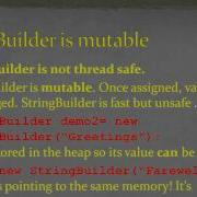 StringBuilder And String Java Objects Compared