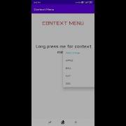 How To Create Context Menu In Android Studio Android Menus