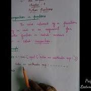 12th Std Computer Science Chapter 7 Python Functions Composition In Functions