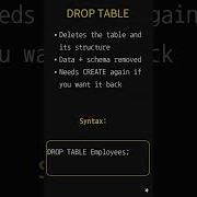 DROP TABLE Vs TRUNCATE TABLE In SQL Shorts