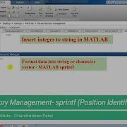 Sprintf Command Position Identifier In MATLAB Put Variable Into Text String File Management 3