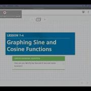 Graphing Sine And Cosine Functions Lesson 7 4